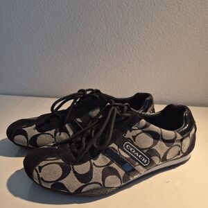 Coach Women Black and Gray Sneakers